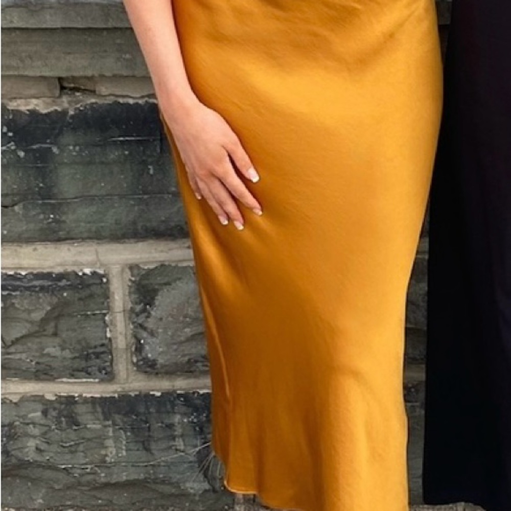 Express Slip Dress in Gold